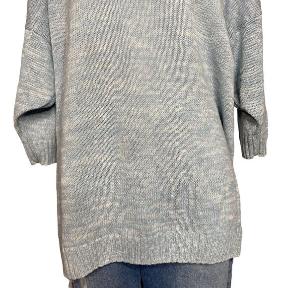 Vintage Venezia Light Blue Half Sleeve Sweater Size 2X - Picture 4 of 9